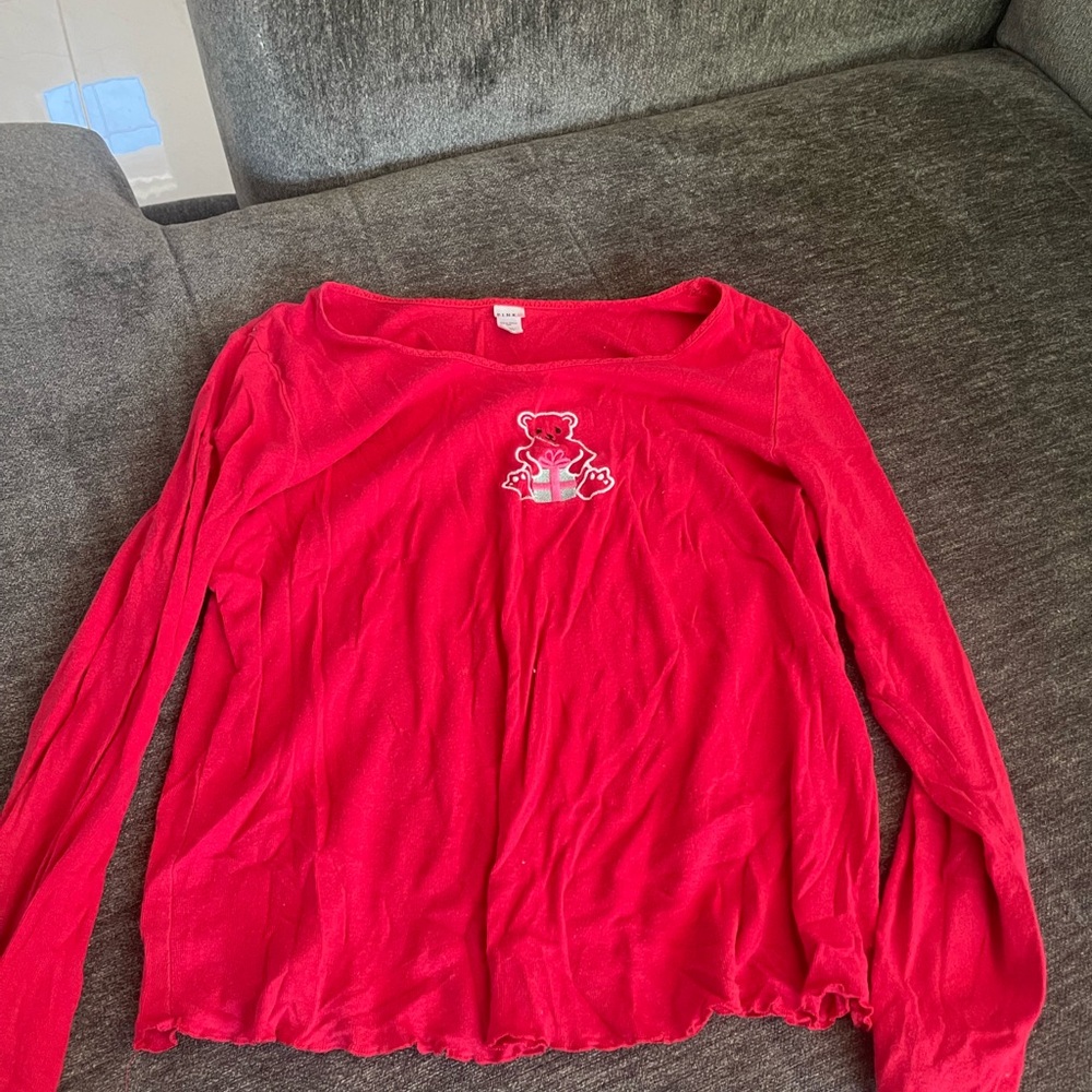Pijama red top (only)